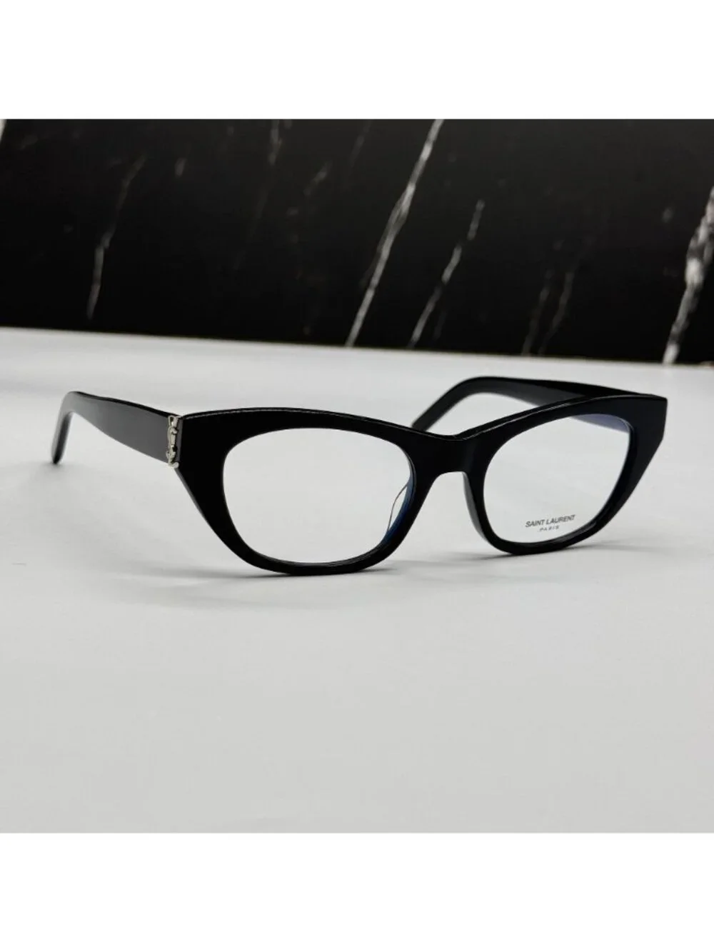 Saint Laurent SL M80 001 Black Cat Eye Women Eyeglasses Authentic NEW